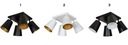 фото mini №16, Ceiling light black square 4 glass to salon corridor emibig