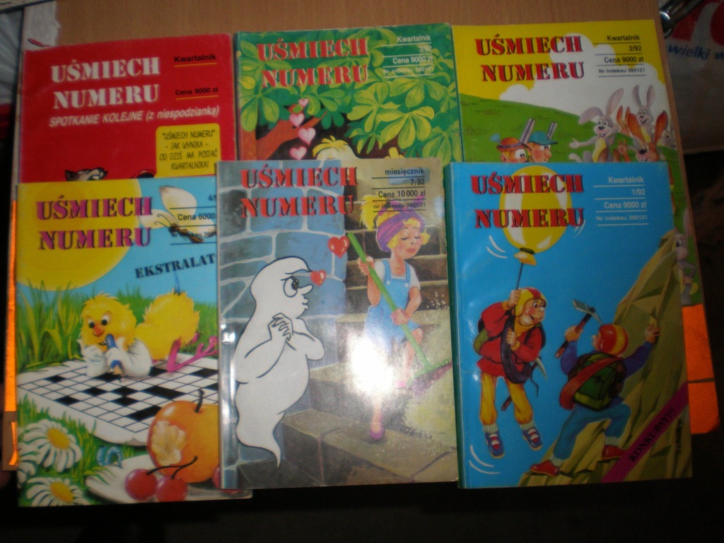 Uśmiech numeru - 6 książek z początku lat 90