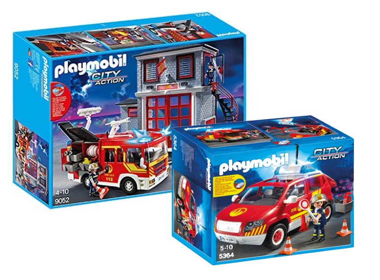 PLAYMOBIL 9052 STRAŻ POŻARNA + 5364 AUTO + GRATIS