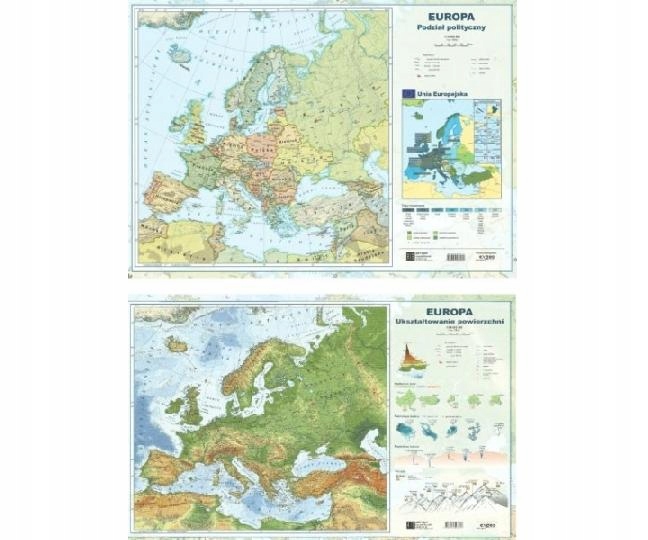 Mapa dwustronna A2 EUROPA