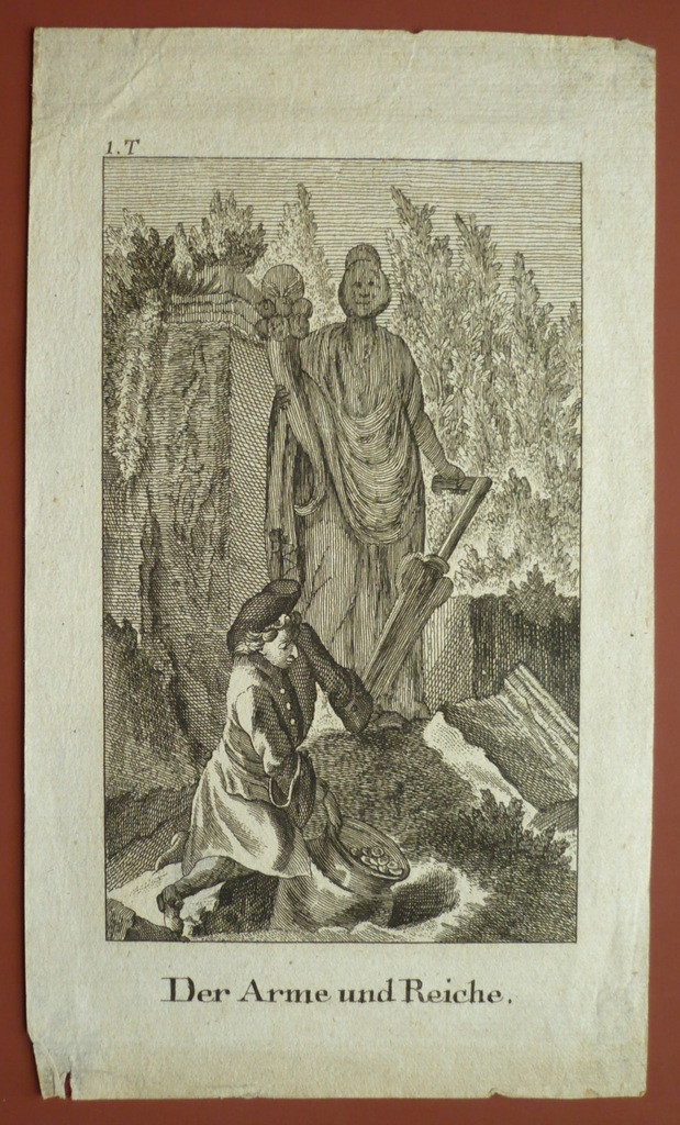 Biedak i Bogacz alegoria, oryg. 1787