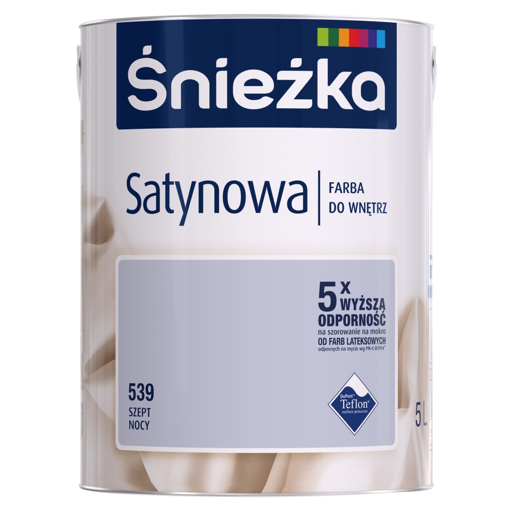 FARBA SATYNOWA 539 SZEPT NOCY 5L ŚNIEŻKA