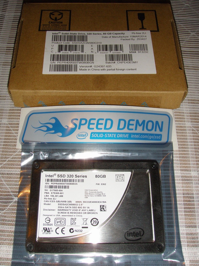 Intel SSD 320 Series 80GB MLC prod. 15.03.2014