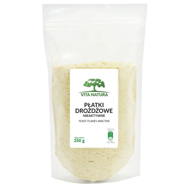 PŁATKI DROŻDŻOWE JADALNE SUSZONE 250G VITA NATURA