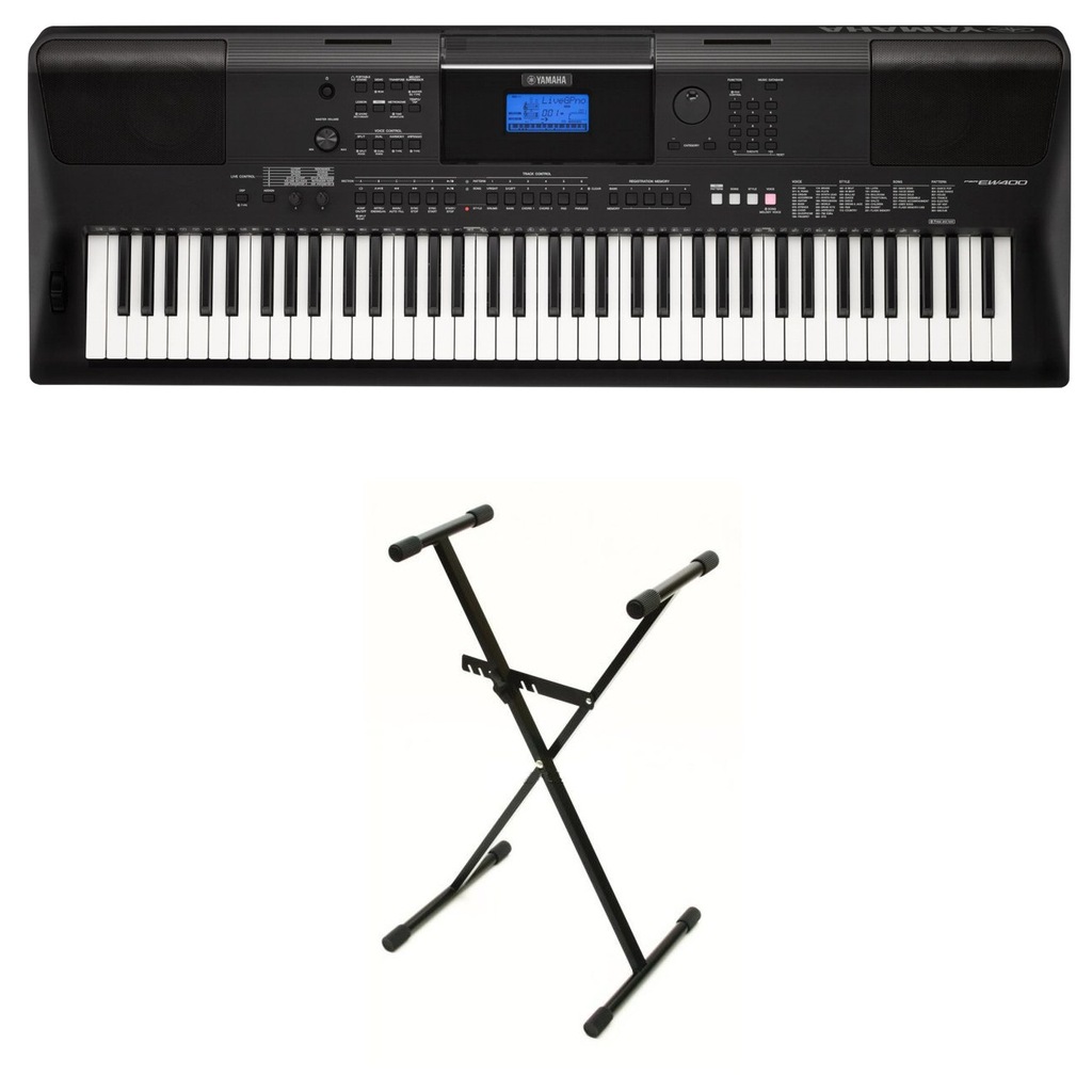 KEYBOARD YAMAHA PSR EW-400 E400 Zestaw S2 36 mies. - 6782391503 ...