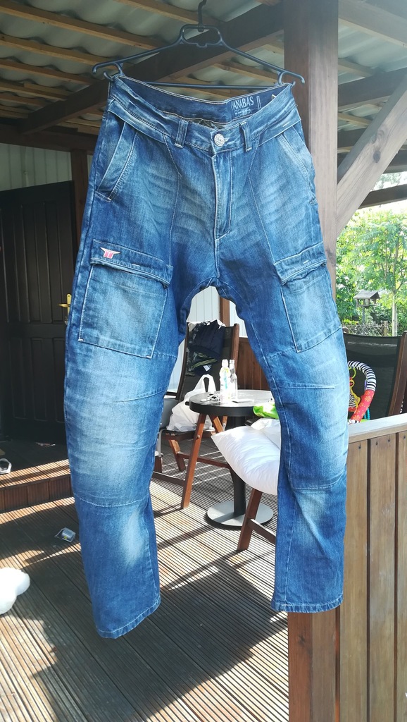 Mottowear motocyklowe spodnie jeansowe Panabas L