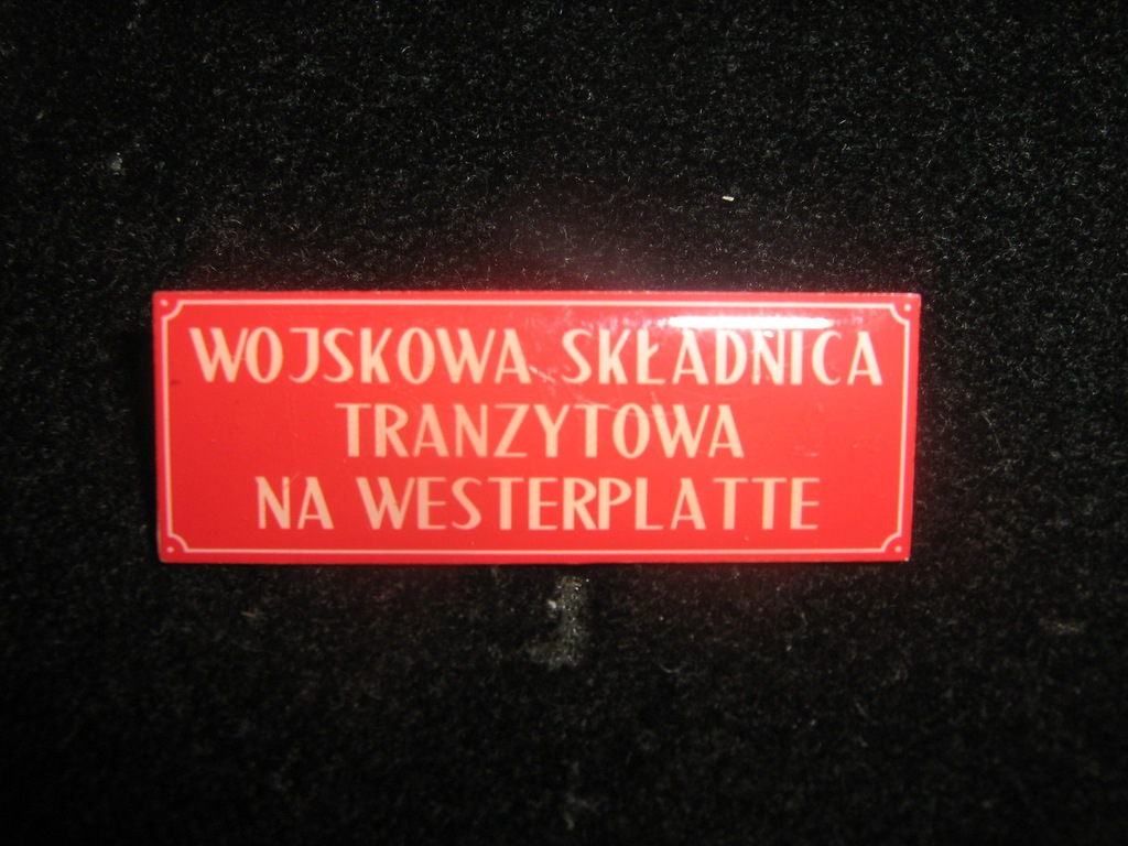 WOJSKOWA SKŁADNICA TRANZYTOWA NA WESTERPLATTE