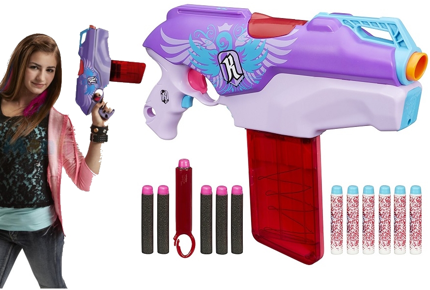 NERF REBELLE Pistolet WYRZUTNIA Rapid Red HASBRO