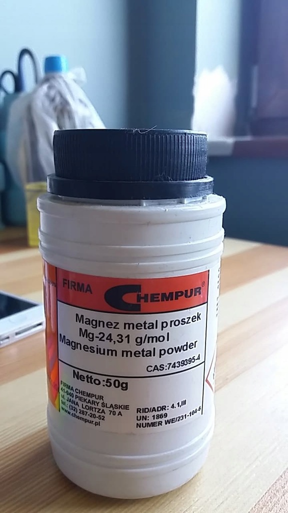 magnez metal proszek 50 gr
