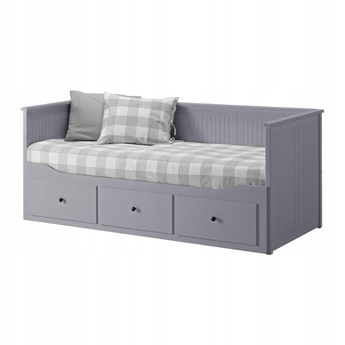 IKEA HEMNES łóżko rozkładane leżanka 160x200 szary