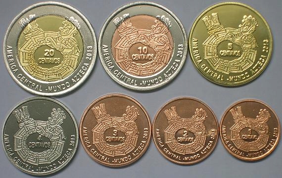 AZTEKI zestaw 7 monet