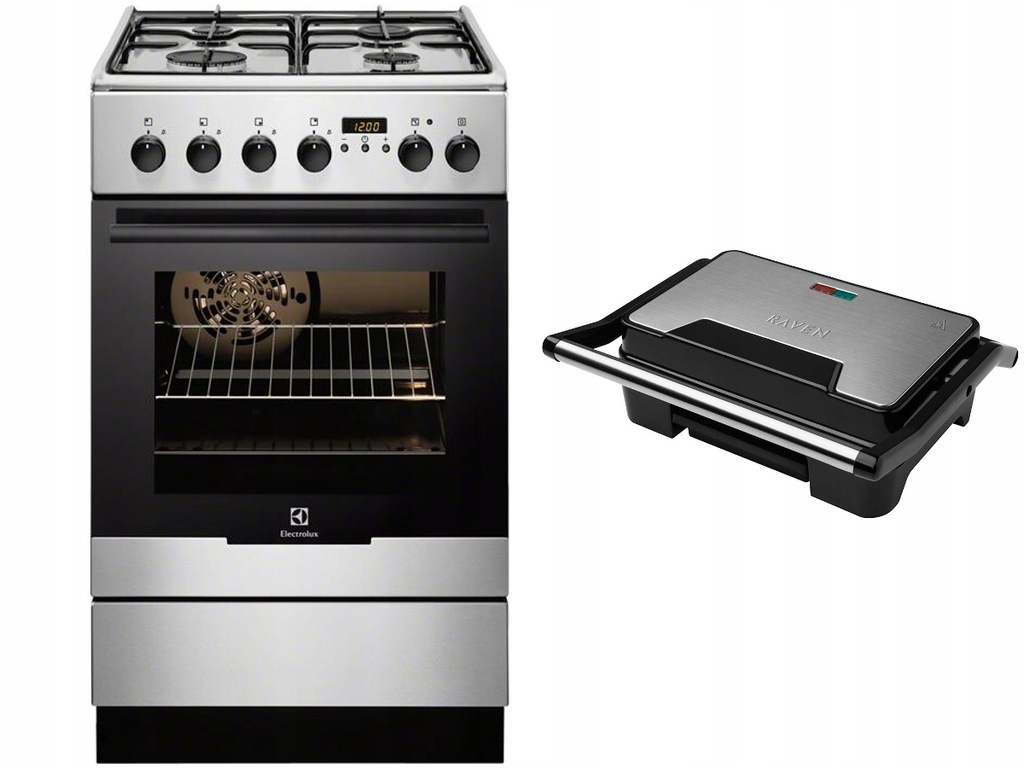 KUCHENKA ELECTROLUX EKK54552OX A 2kW 54L + GRILL!
