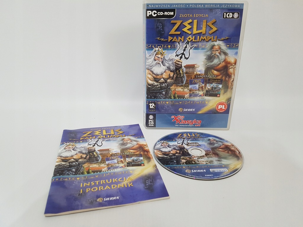 ZEUS PAN OLIMPU + POSEJDON ZŁOTA EDYCJA POLSKA PL