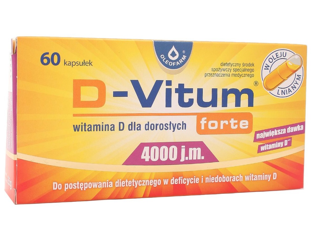 Witamina D3 D Vitum Forte 4000 Jm Oleofarm 6