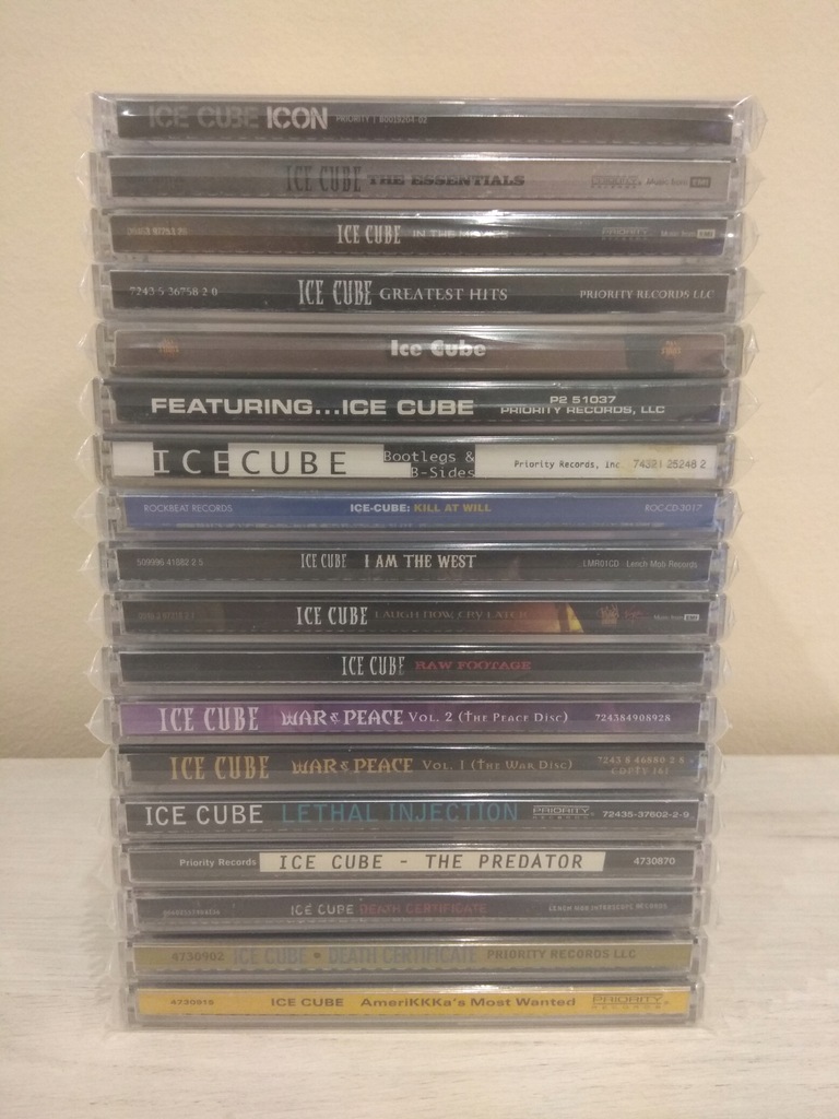 ICE CUBE - WEST COAST RAP - DYSKOGRAFIA - IDEALNY!