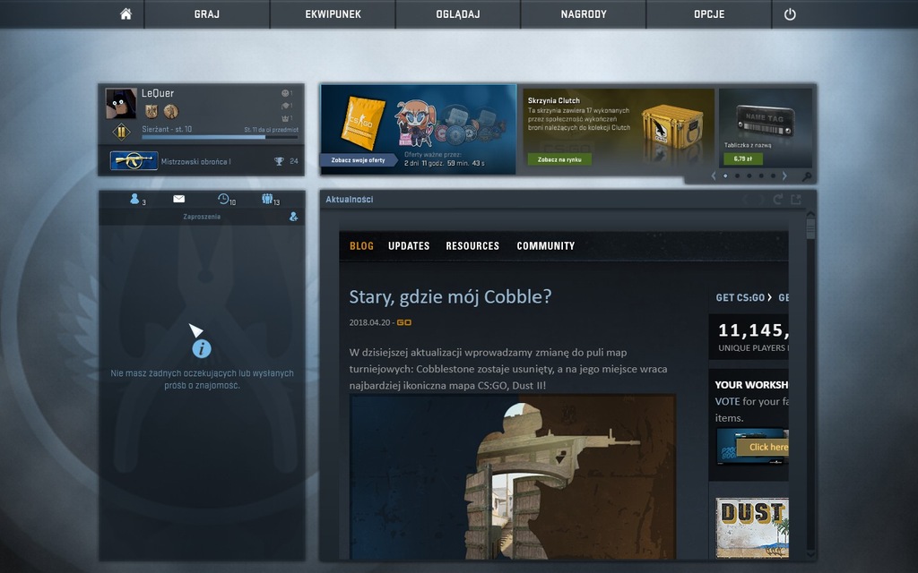 Konto CS:GO RANGA MASTER Master guardian 1 (mg1)