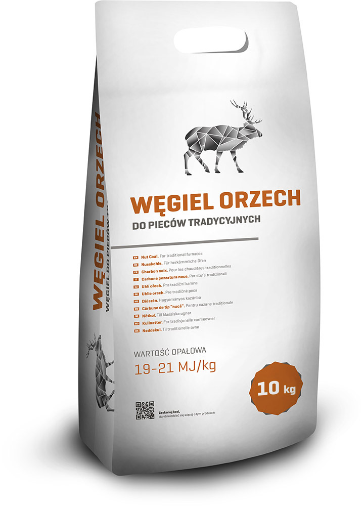 Tani Opał Węgiel orzech 1000kg worki 10kg