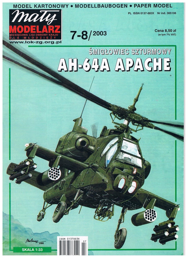 Śmigłowiec szturmowy APACHE MM 7-8/2003