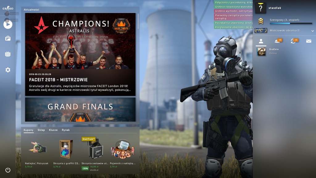 CS-GO ranga Mistrzowski obrońca II tanio.