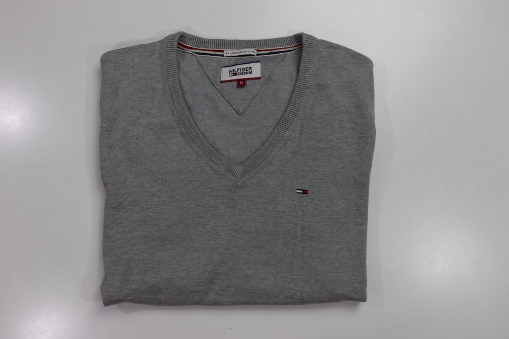 ! SWETER TOMMY HILFIGER M GREY CLASSIC TOMMY !