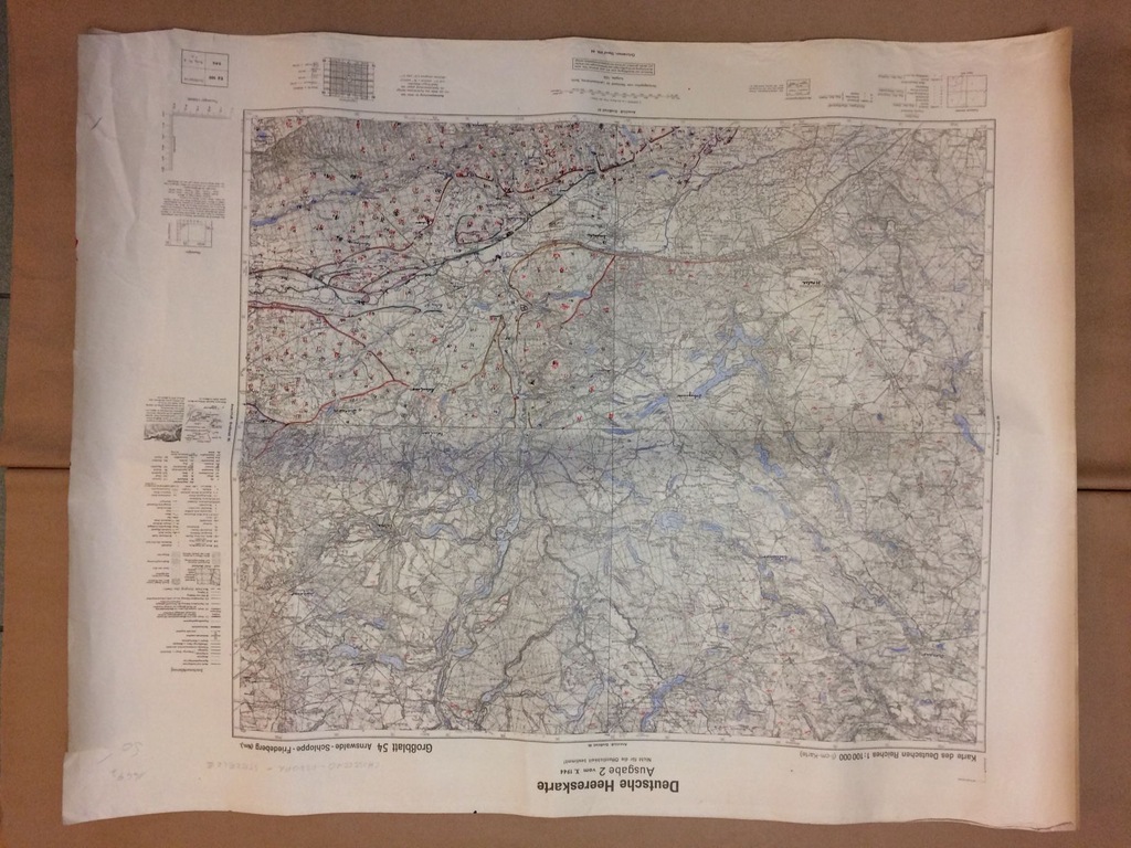 Mapa Sztabówka CHOSZCZNO CZŁOPA 1938 Grossblatt