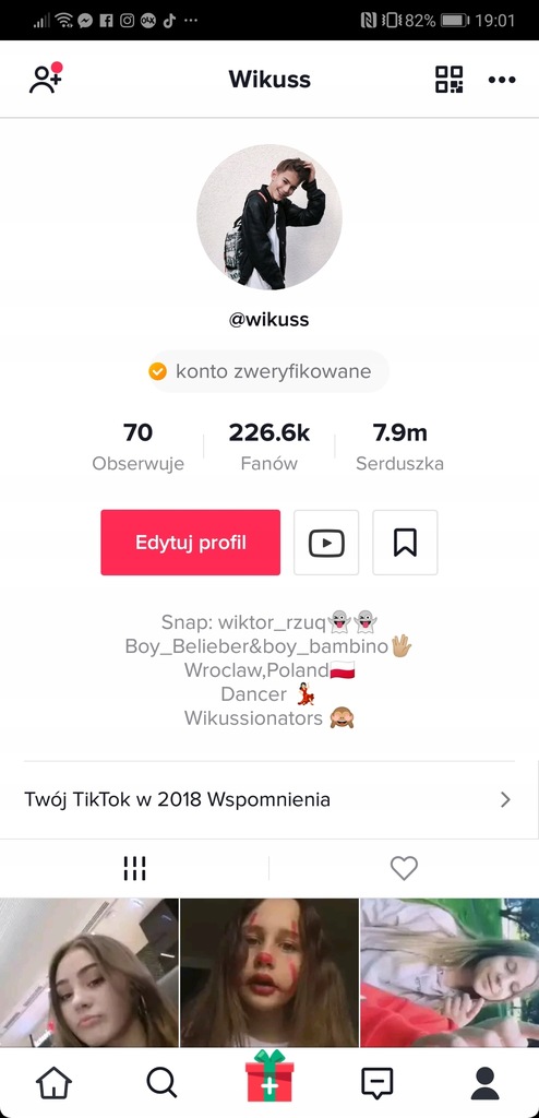 Konto Tiktok 226k Follow 7745594870 Oficjalne Archiwum Allegro