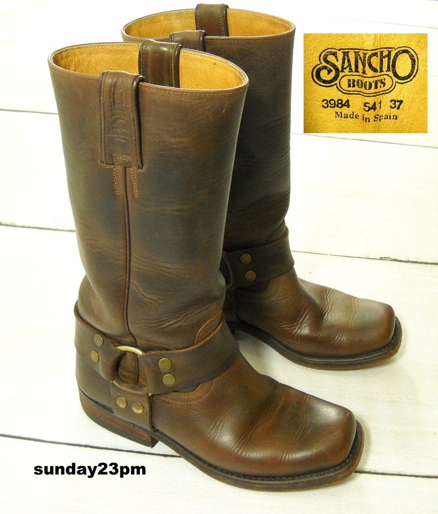 SANCHO BOOTS HISZPAŃSKIE BUTY KOWBOJKI BRĄZ 36 37