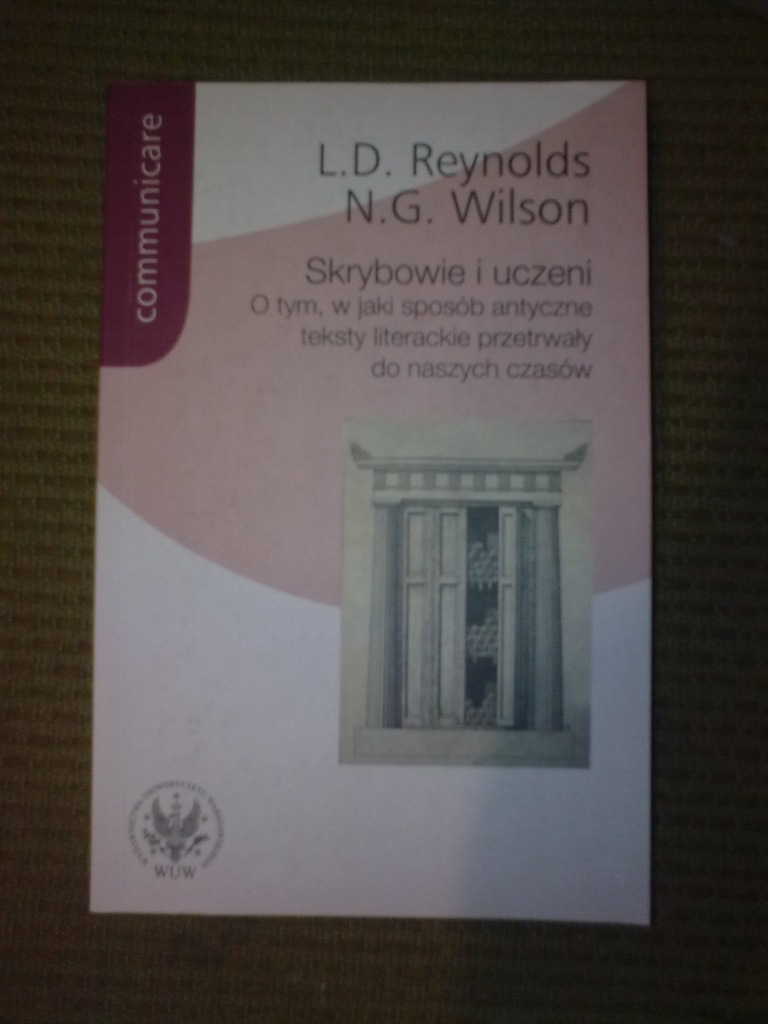 SKRYBOWIE I UCZENI  - O TYM W JAKI SPOSÓB ANTYCZNE