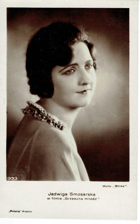 Jadwiga SMOSARSKA w filmie GRZESZNA MIŁOŚĆ