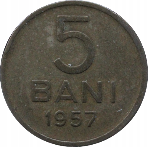 5 bani 1957 Rumunia st.III+