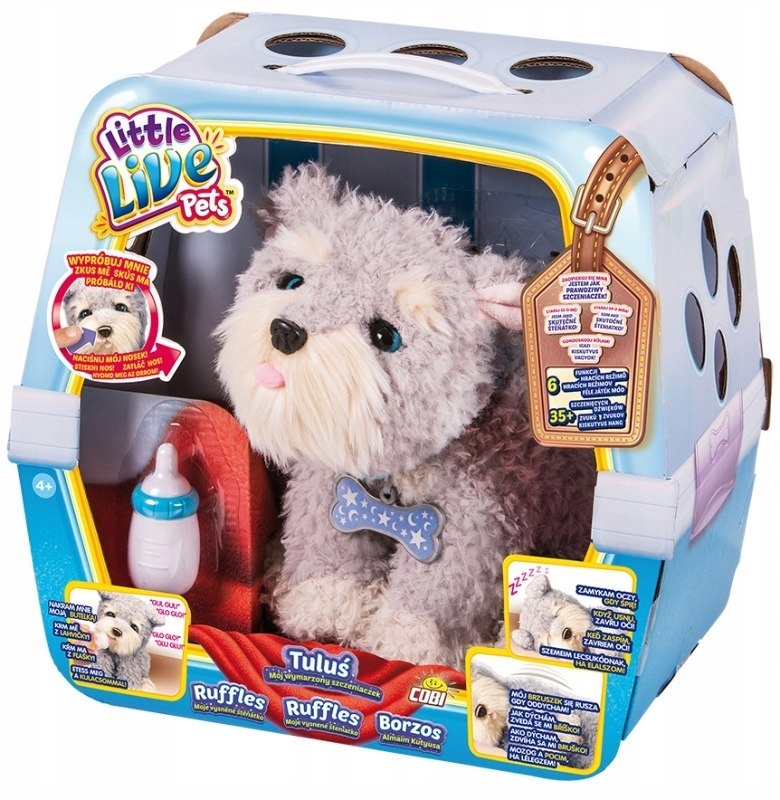 TULUŚ SZCZENIACZEK LITTLE LIVE PETS COBI SZARY REK