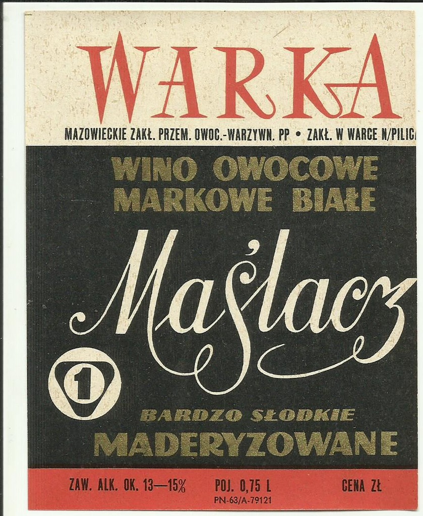 STARA ETYKIETA JABOL - WINO OWOCOWE 2