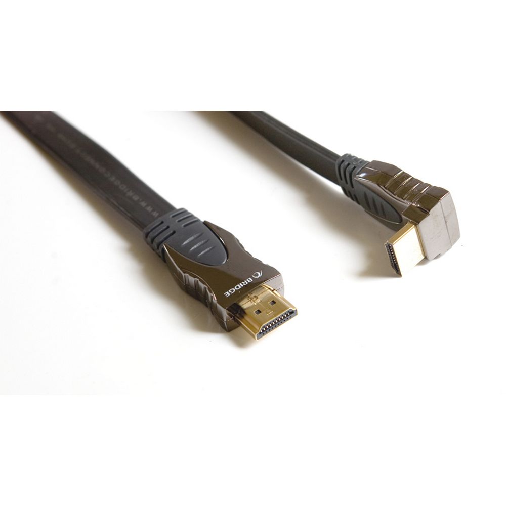 BRIDGE ELITE kabel 1.4 Flat HDMI kątowy 1,0m