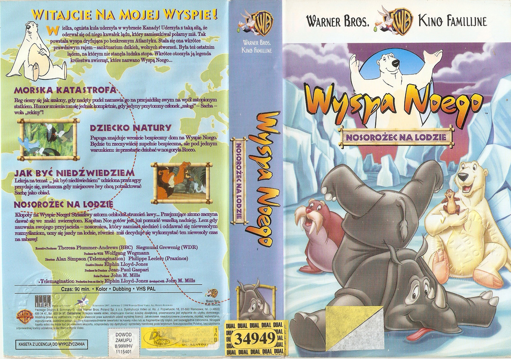 Wyspa Noego - nosorożec na lodzie