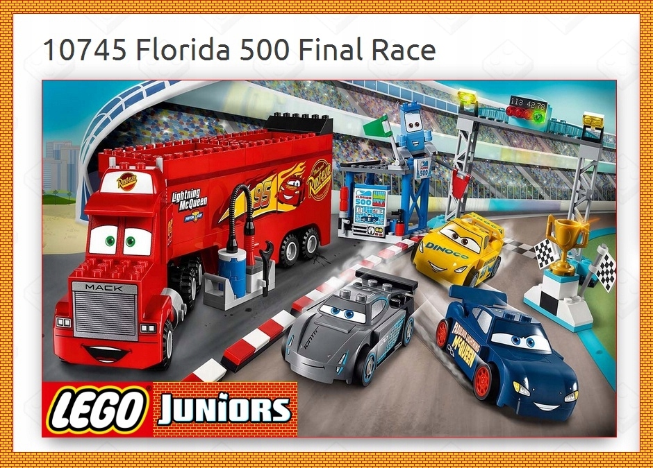 LEGO 10745 Finałowy wyścig Florida 500