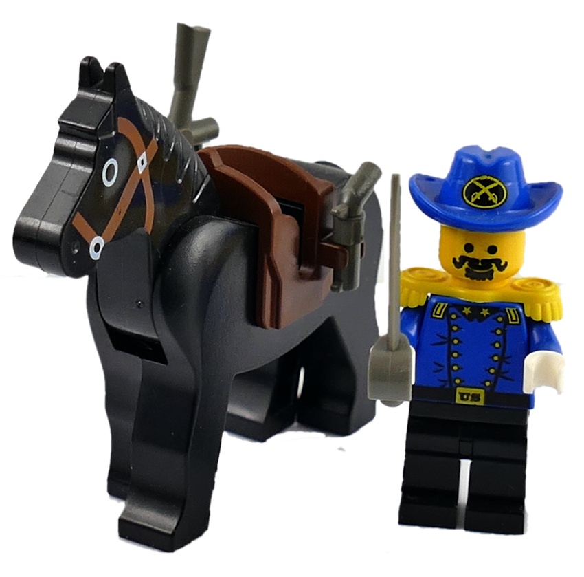 8semka LEGO WESTERN ŻOŁNIERZ NA KONIU B13