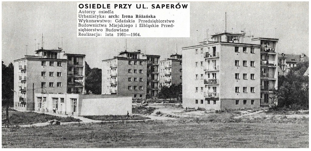 ELBLĄG - ULICE: SŁONECZNA TRAUGUTTA SAPERÓW