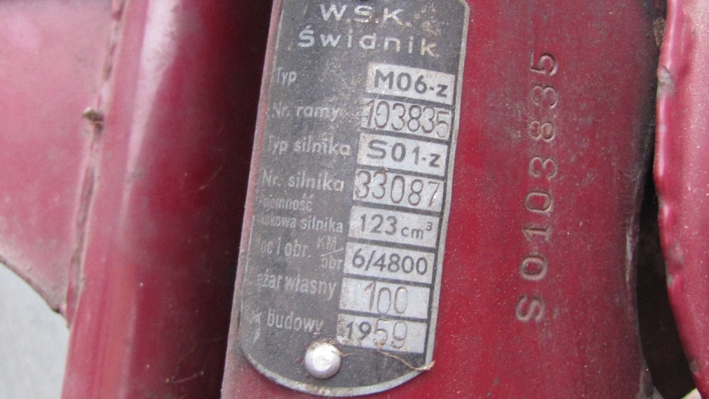 Wsk Z1 exportowa 1959