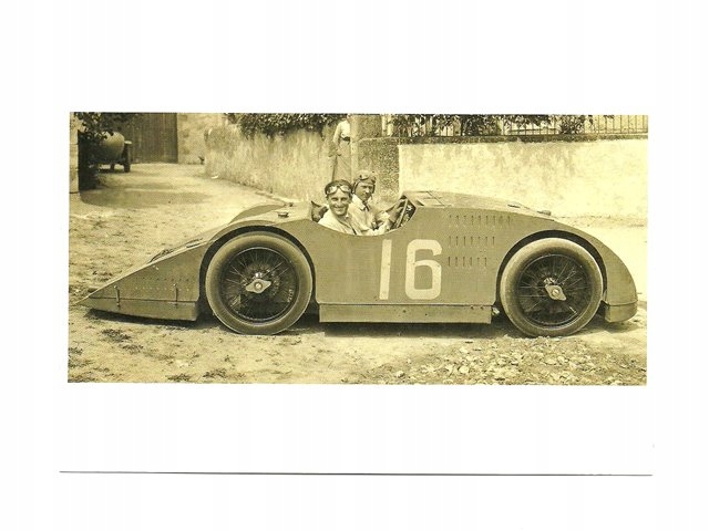 Pocztówka - Stare samochody - Bugatti Type 32 ...
