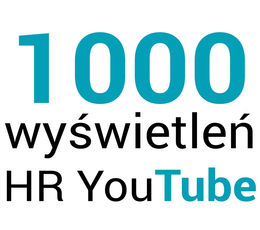 Wyświetlenia  HR YouTube 1000 - 1mln - VEVO REALNE