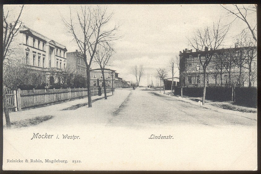 TORUŃ MOKRE - LINDENSTRASSE, PIĘKNA KARTKA