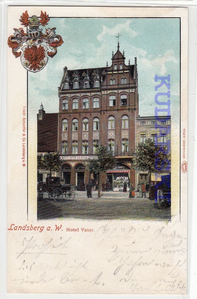 GORZÓW WLKP Landsberg  Hotel Vater  1902