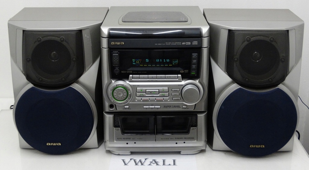 SPRAWNA WIEŻA AIWA NSX-S556+KOLUMNY SUBWOOFER !
