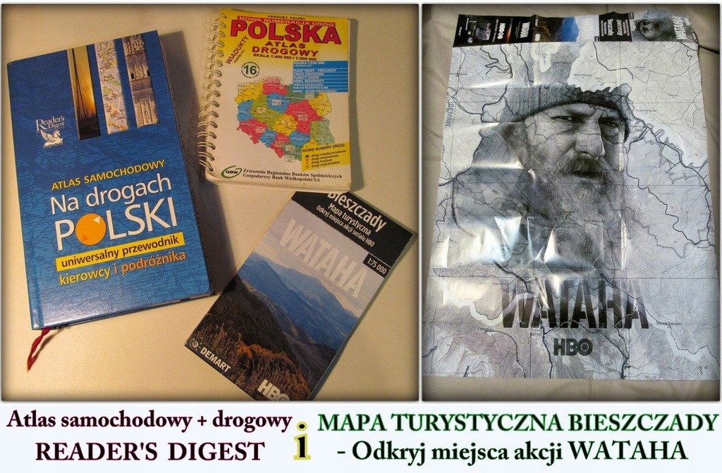 Readers Digest Atlas samochodowy + drogowy WATAHA