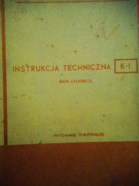 INSTRUKCJA TECHNICZNA K-1 MAPA ZASADNICZA !!!