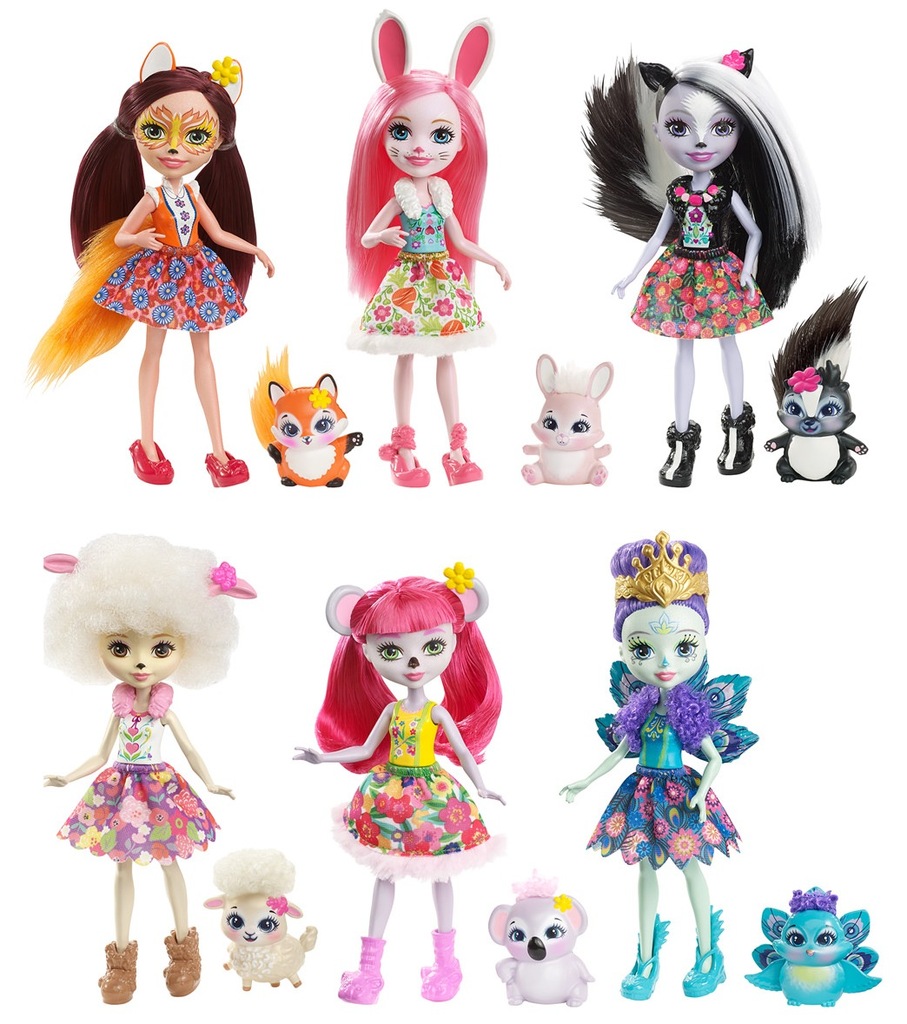 Barbie Enchantimals laleczka i zwierzątko DVH87
