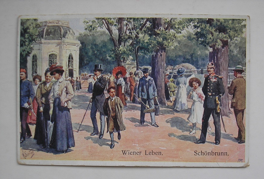 Piękna epoka    Belle époque   damy  panowie  Wien
