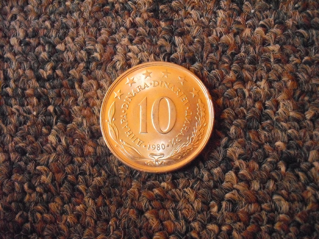 10 Dinara 1980r Jugosławia