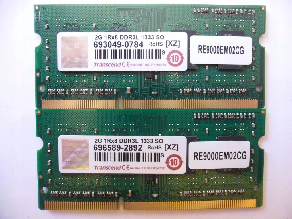 Ram DDR3 Transcend 2 x 2GB 4GB TS256MSK64W3N DDR3L