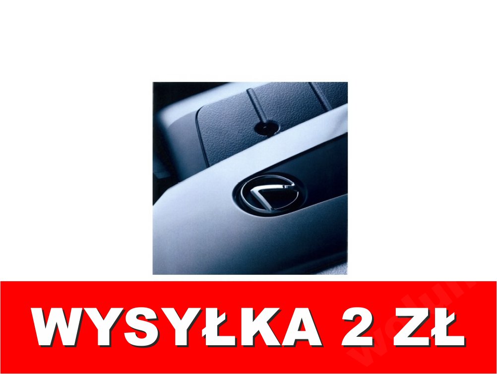 Lexus Nowa Polska Książka Serwisowa Gwarancyjna